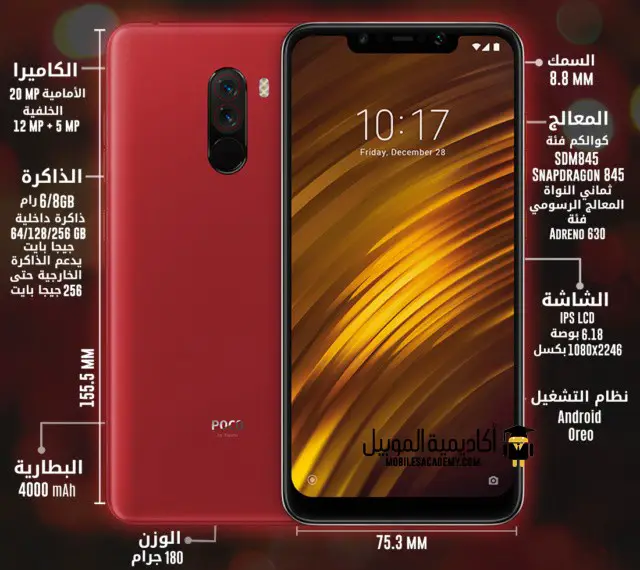 عيوب و مميزات Xiaomi Pocophone F1 تقييم شاومي بوكو فون F1 أكاديمية الموبايل 6189